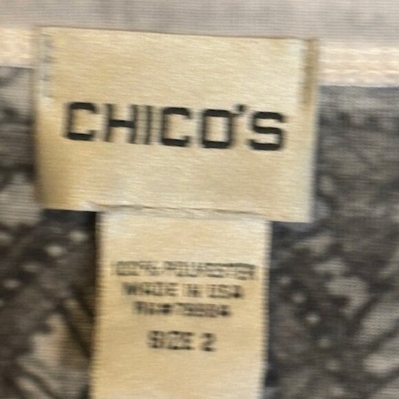 Chico's Blouse Women's Size Large Sequins‎ 3/4 sleeves lightweight Chico's 2 - Picture 3 of 3